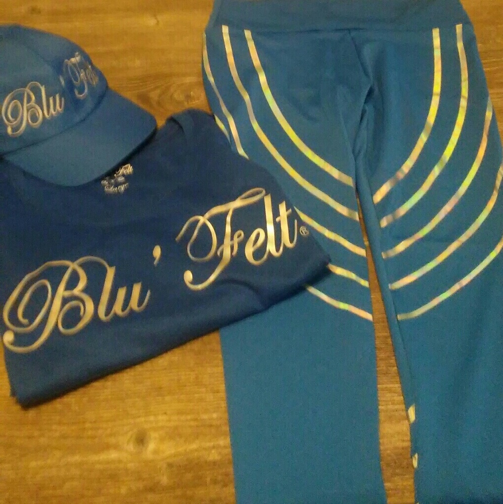 Blu'Felt hat shirt pants